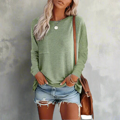 Women’s Casual Long Sleeve Pocket Shirt