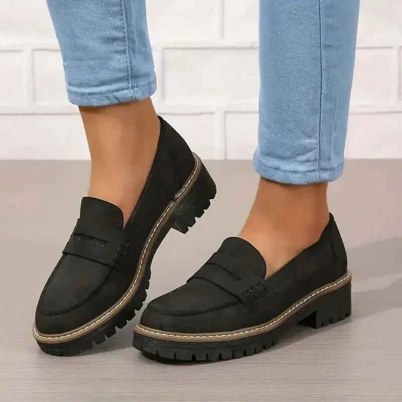 Women's Chunky Sole Comfort Loafers