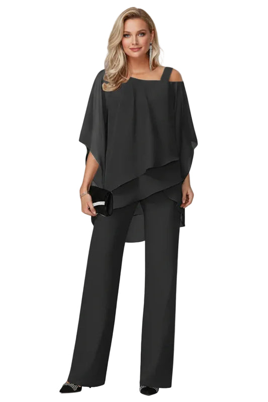 Women’s Cold Shoulder Wide Leg Jumpsuit