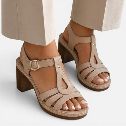 Women's Comfortable Block Heel Walking Sandals