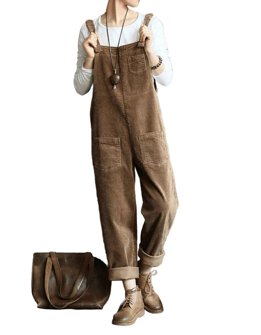 Women’s Corduroy Dungaree Jumpsuit