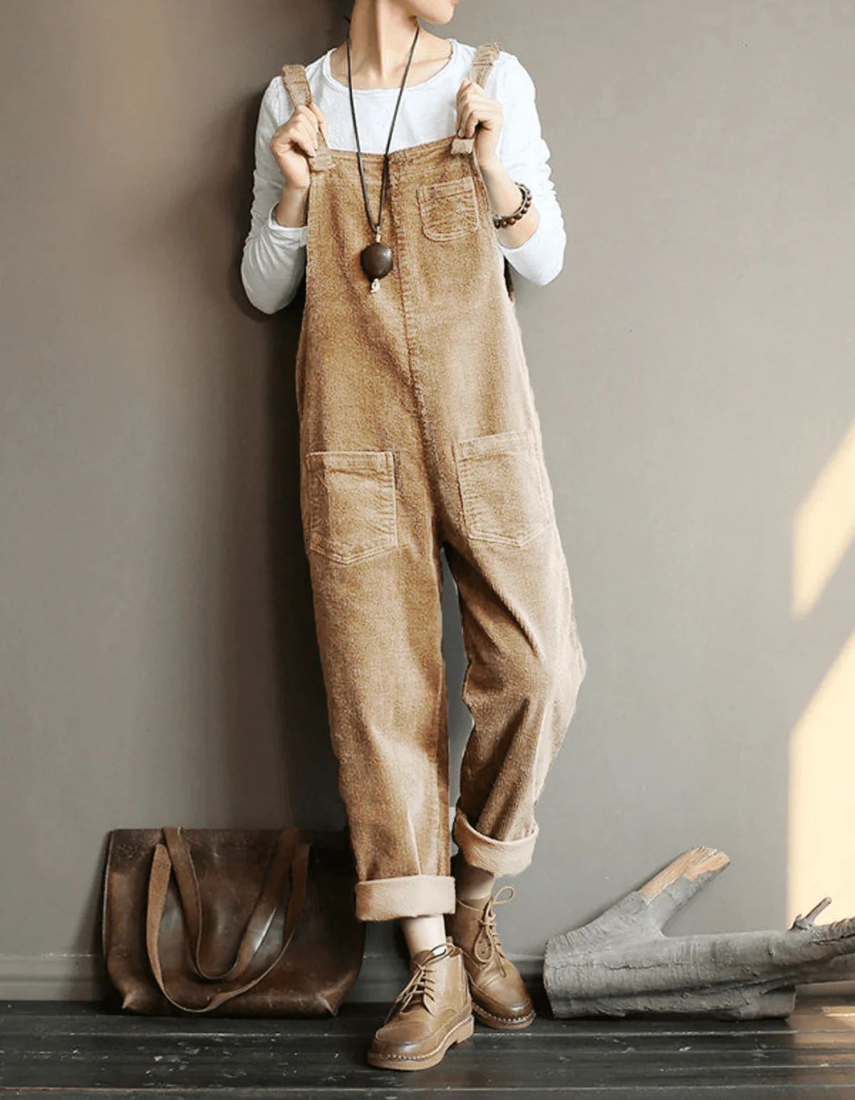 Women’s Corduroy Dungaree Jumpsuit