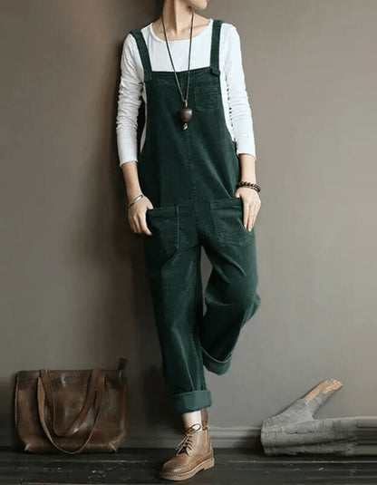 Women’s Corduroy Dungaree Jumpsuit