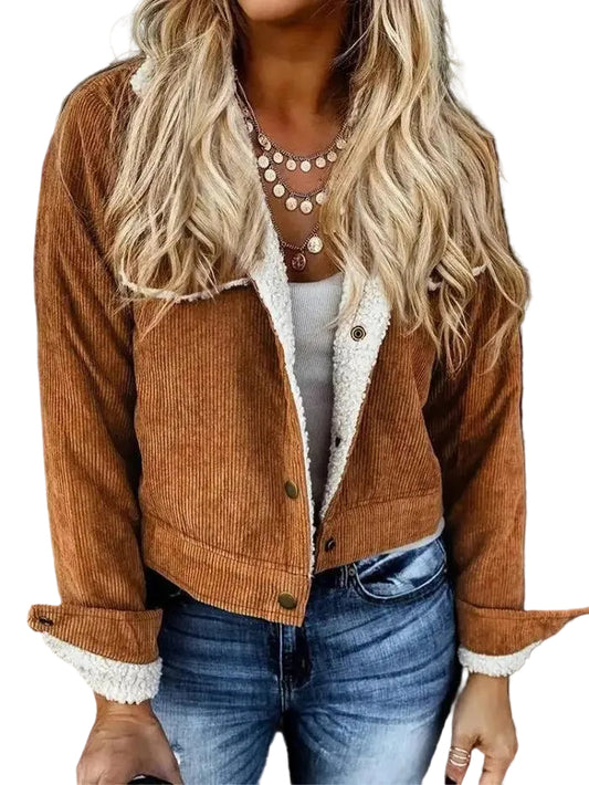 Women’s Corduroy Sherpa Lined Jacket