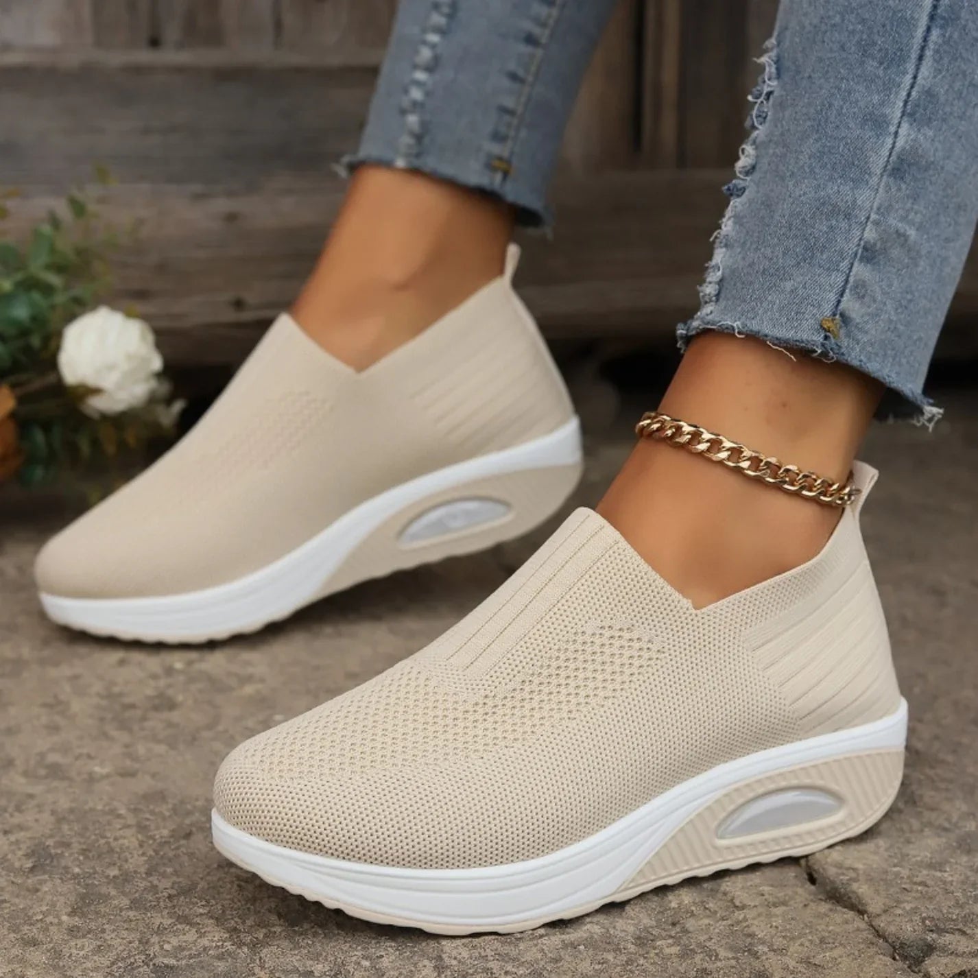 Bethany | Women's Slip-On Shoes Cushioned Sole Supportive Footbed Lightweight Comfort Casual Everyday Walking Versatile Soft Easy