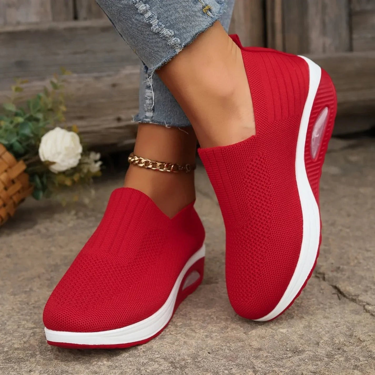 Bethany | Women's Slip-On Shoes Cushioned Sole Supportive Footbed Lightweight Comfort Casual Everyday Walking Versatile Soft Easy