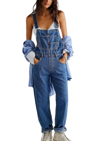Women’s Denim Dungaree Jumpsuit