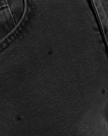 Women's Polka Dot Bootcut Jeans Dark Grey