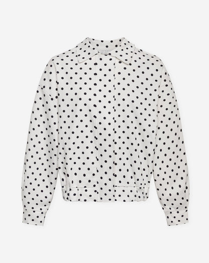 Women's Polka Dot Jacket White