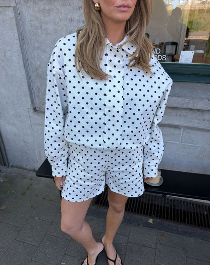 Women's Polka Dot Jacket White