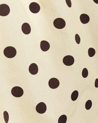 Women's Polka Dot Off Shoulder Puff Sleeve Top