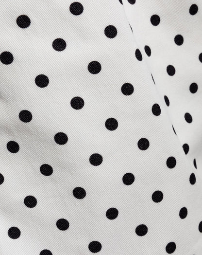 Women's Polka Dot Shorts White