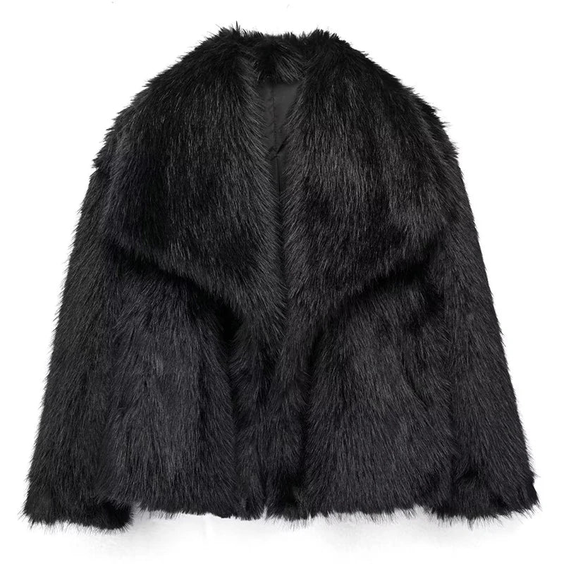 Women’s Faux Fur Cropped Jacket