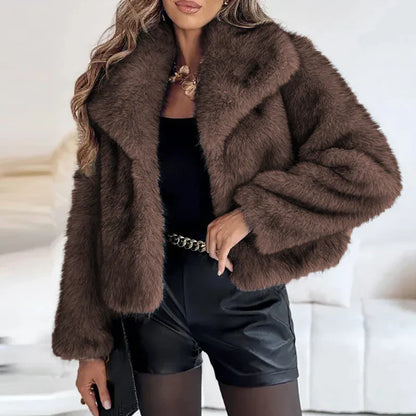 Women’s Faux Fur Cropped Jacket