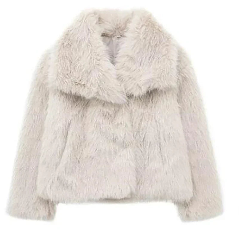 Women’s Faux Fur Cropped Jacket