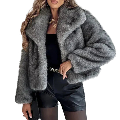 Women’s Faux Fur Cropped Jacket