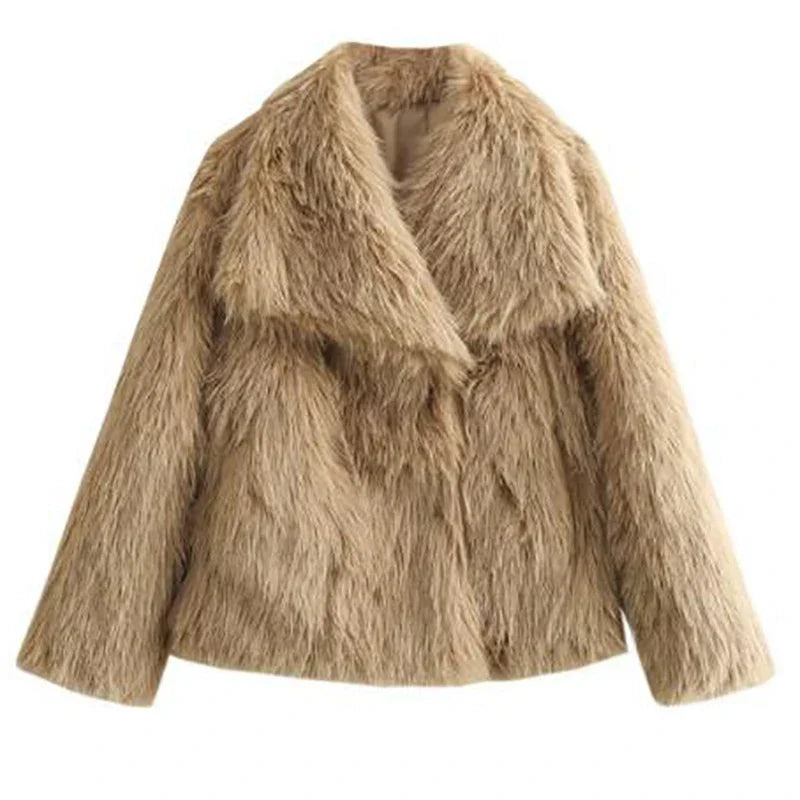 Women’s Faux Fur Cropped Jacket