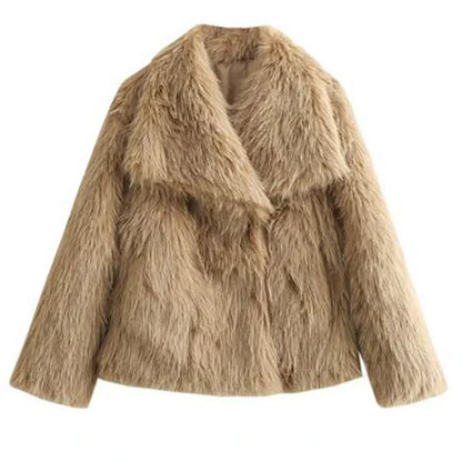 Women’s Faux Fur Cropped Jacket