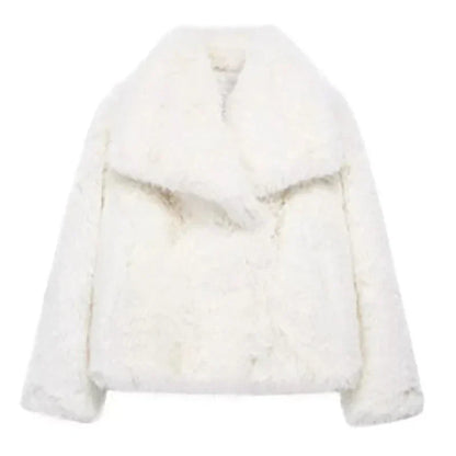 Women’s Faux Fur Cropped Jacket
