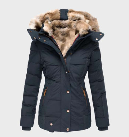 Women’s Faux Fur Hooded Winter Jacket