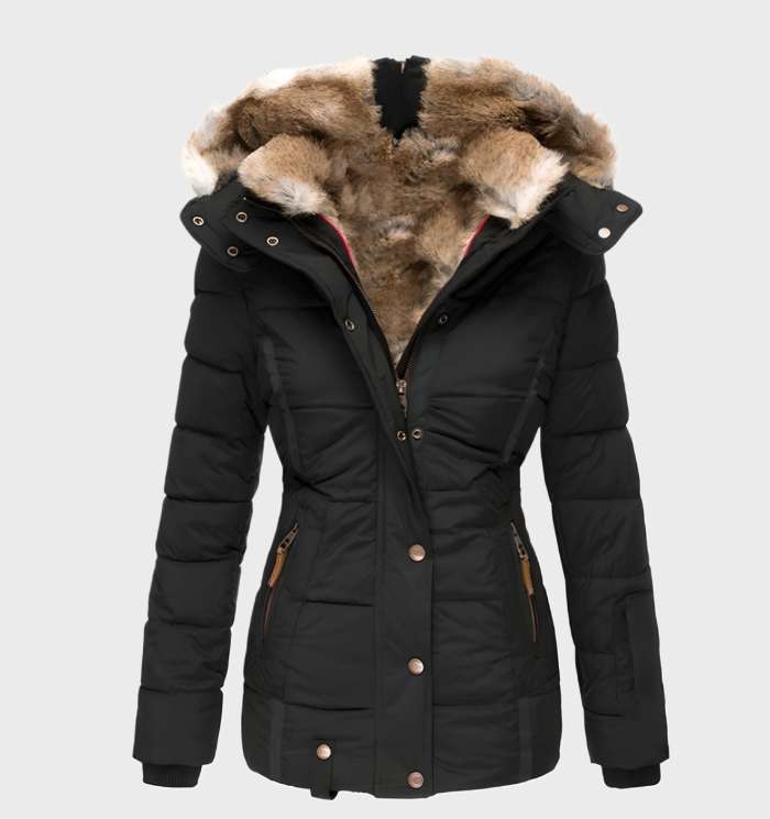 Women’s Faux Fur Hooded Winter Jacket