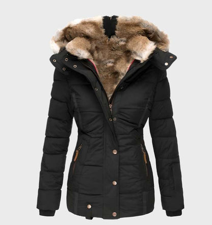 Women’s Faux Fur Hooded Winter Jacket