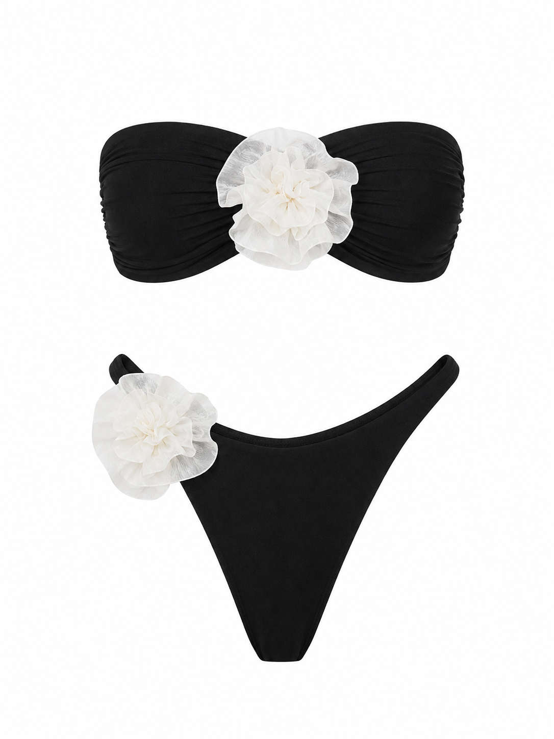 Women's Floral Bandeau Bikini Set