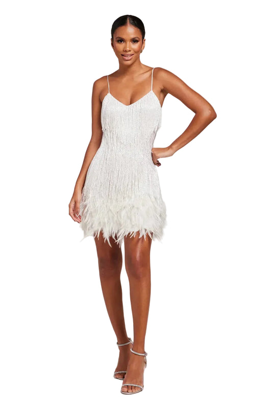 Women’s Fringe Sequin Mini Dress
