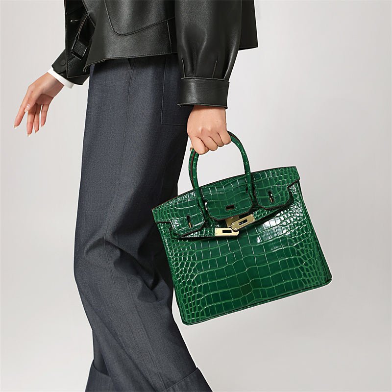 Women's Large Genuine Leather Tote Handbag