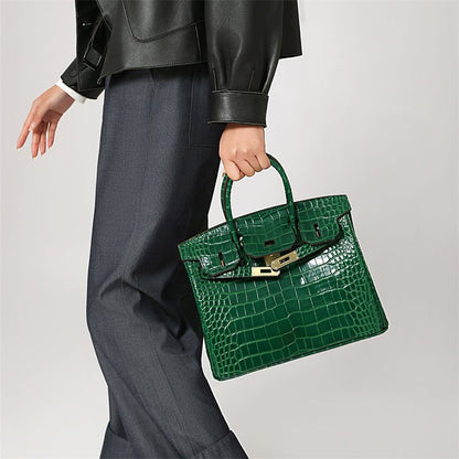 Women's Large Genuine Leather Tote Handbag