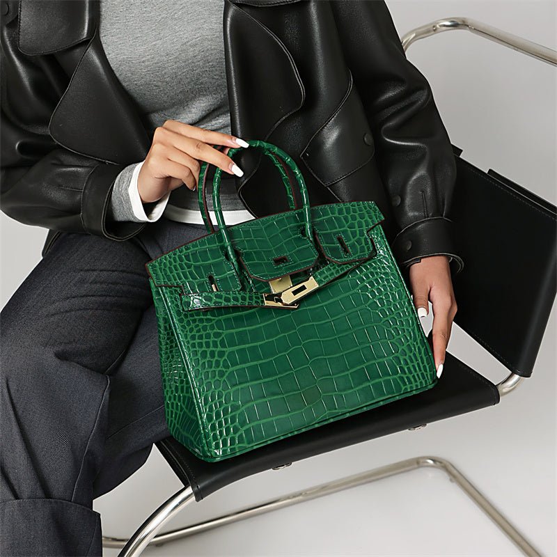 Women's Large Genuine Leather Tote Handbag