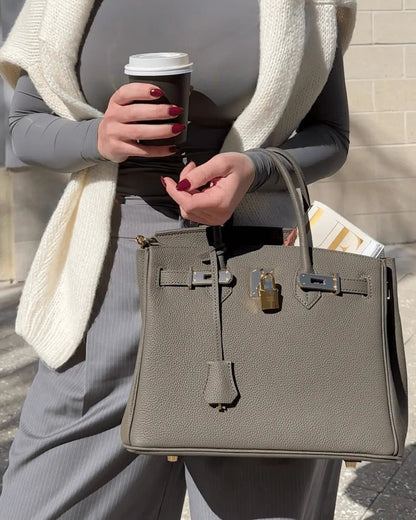 Women's Large Genuine Leather Tote Handbag