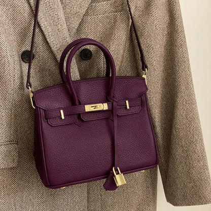 Women's Large Genuine Leather Tote Handbag