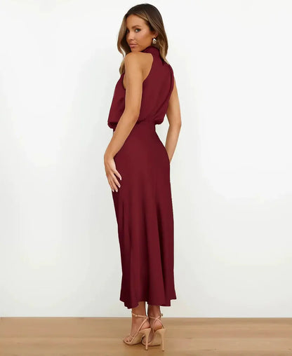 Women’s Halter Neck Midi Dress