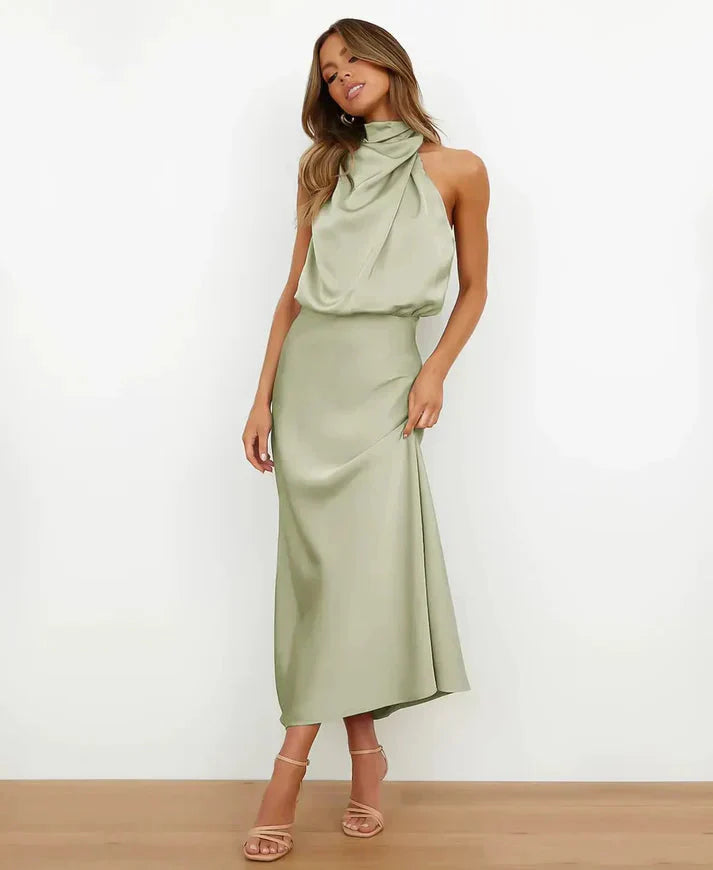 Women’s Halter Neck Midi Dress