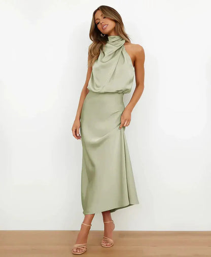 Women’s Halter Neck Midi Dress