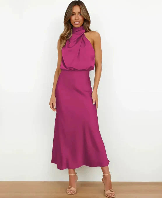 Women’s Halter Neck Midi Dress