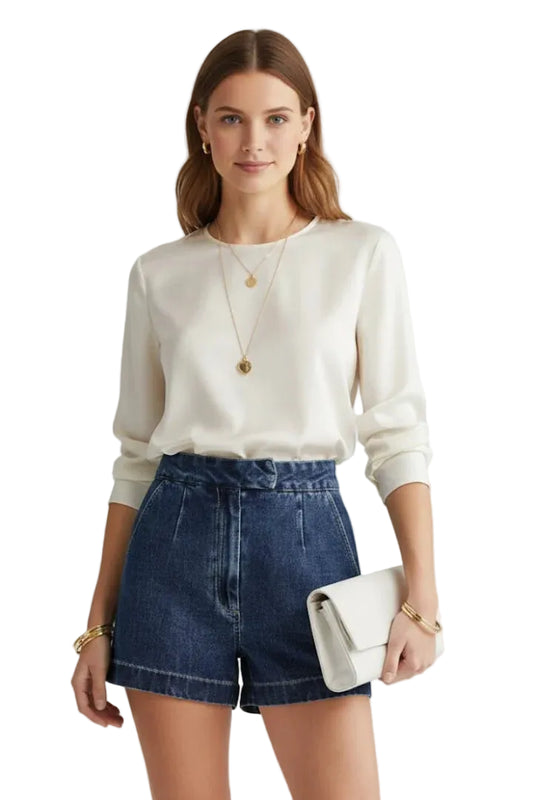 Women’s High Waist Denim Shorts