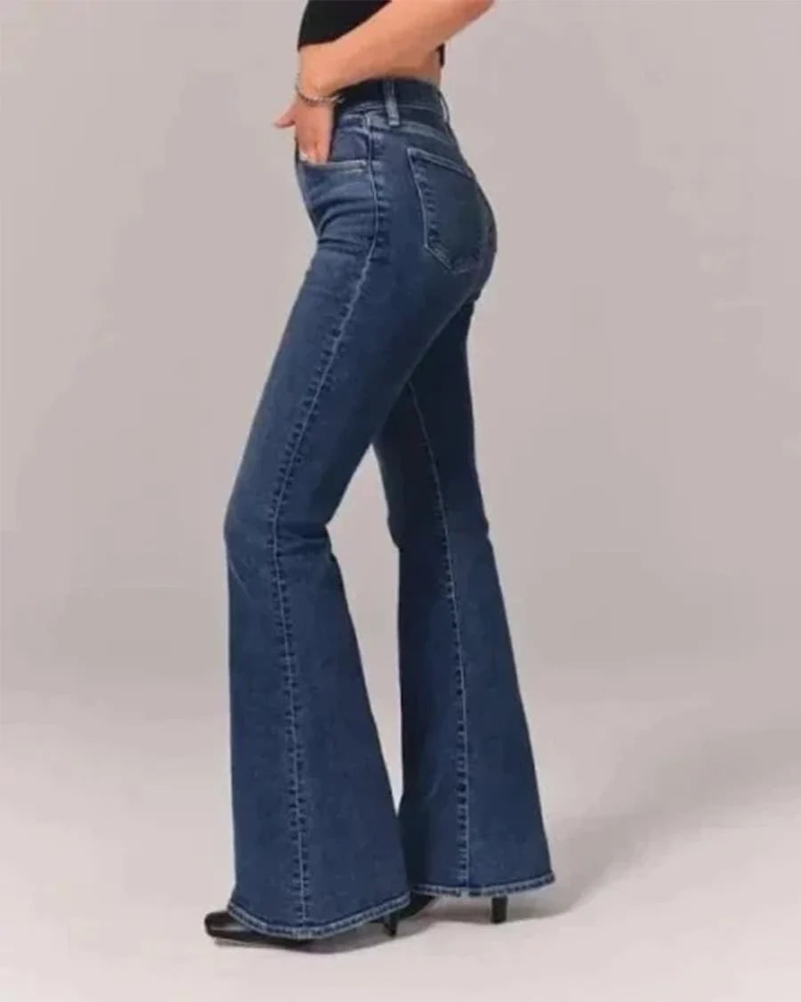 Women’s High-Waist Flared Denim Jeans
