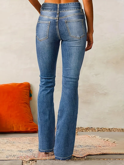 Women’s High-Waist Flared Denim Jeans