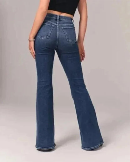 Women’s High-Waist Flared Denim Jeans