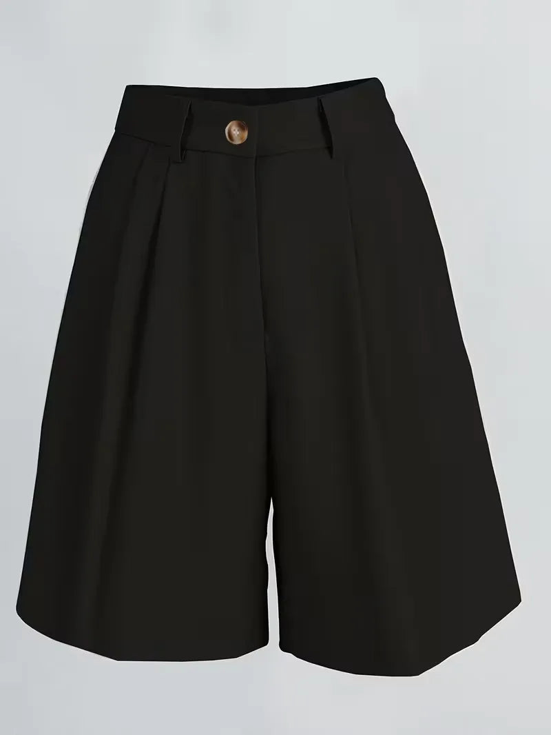 Women's High Waist Straight Leg Shorts