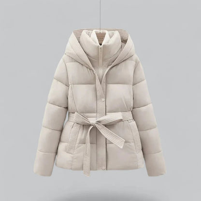 Women’s Hooded Belted Puffer Jacket