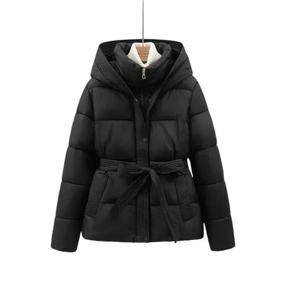 Women’s Hooded Belted Puffer Jacket