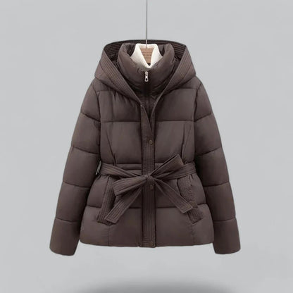 Women’s Hooded Belted Puffer Jacket
