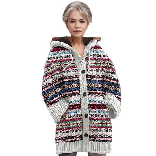 Women’s Hooded Knitted Cardigan Coat