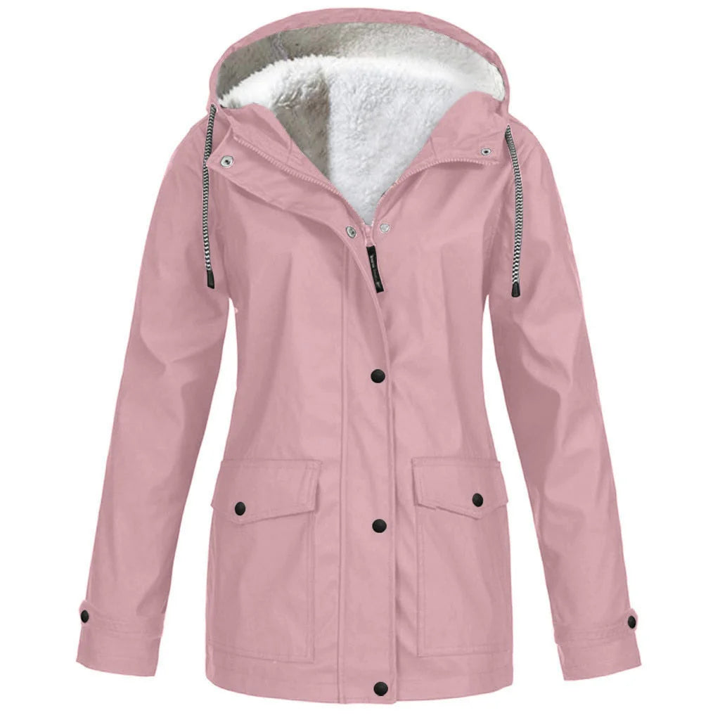 Women’s Hooded Sherpa-Lined Jacket