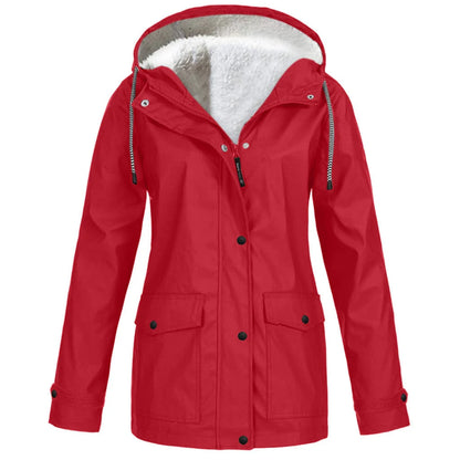 Women’s Hooded Sherpa-Lined Jacket
