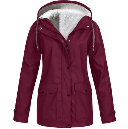 Women’s Hooded Sherpa-Lined Jacket
