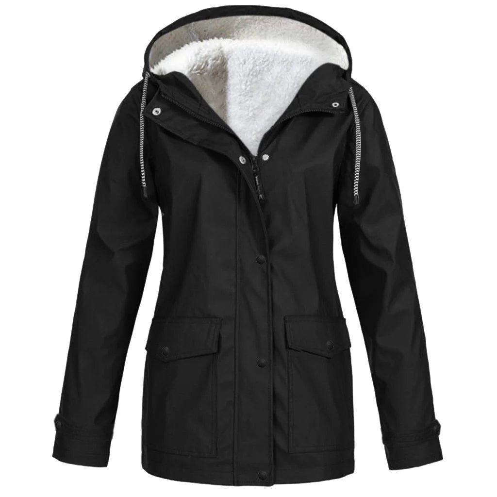 Women’s Hooded Sherpa-Lined Jacket